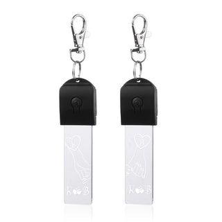 Custom Letter Couple Keychain