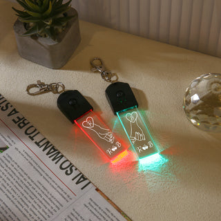 Custom Letter Couple Keychain