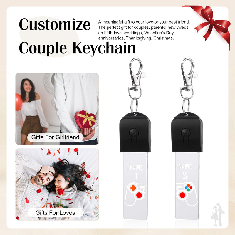 Custom Acrylic Couple Keychain