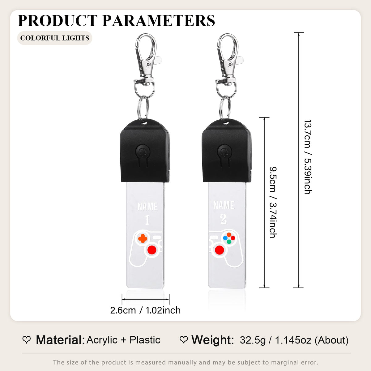 Custom Acrylic Couple Keychain