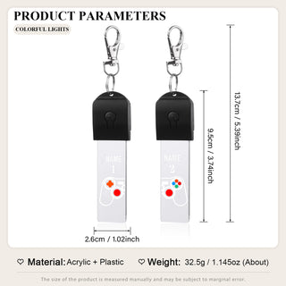 Custom Acrylic Couple Keychain