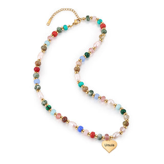 Custom Name Beaded Necklace