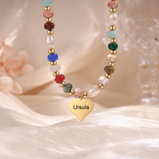 Custom Name Beaded Necklace