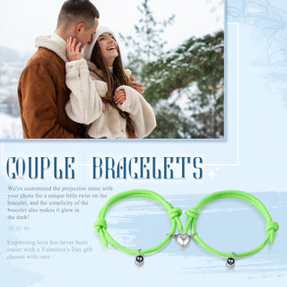 Custom Couple Luminous Projection Bracelet