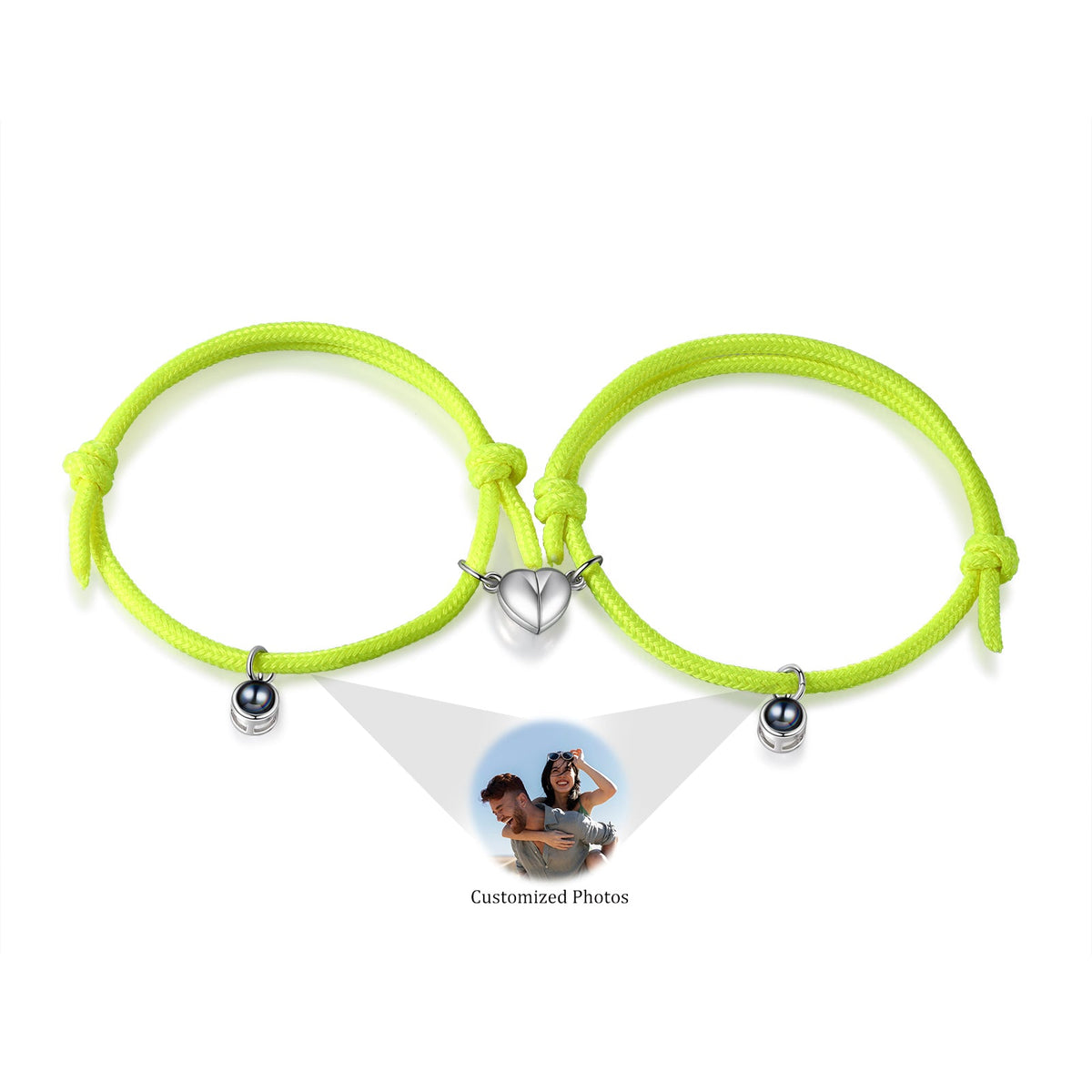 Custom Couple Luminous Projection Bracelet