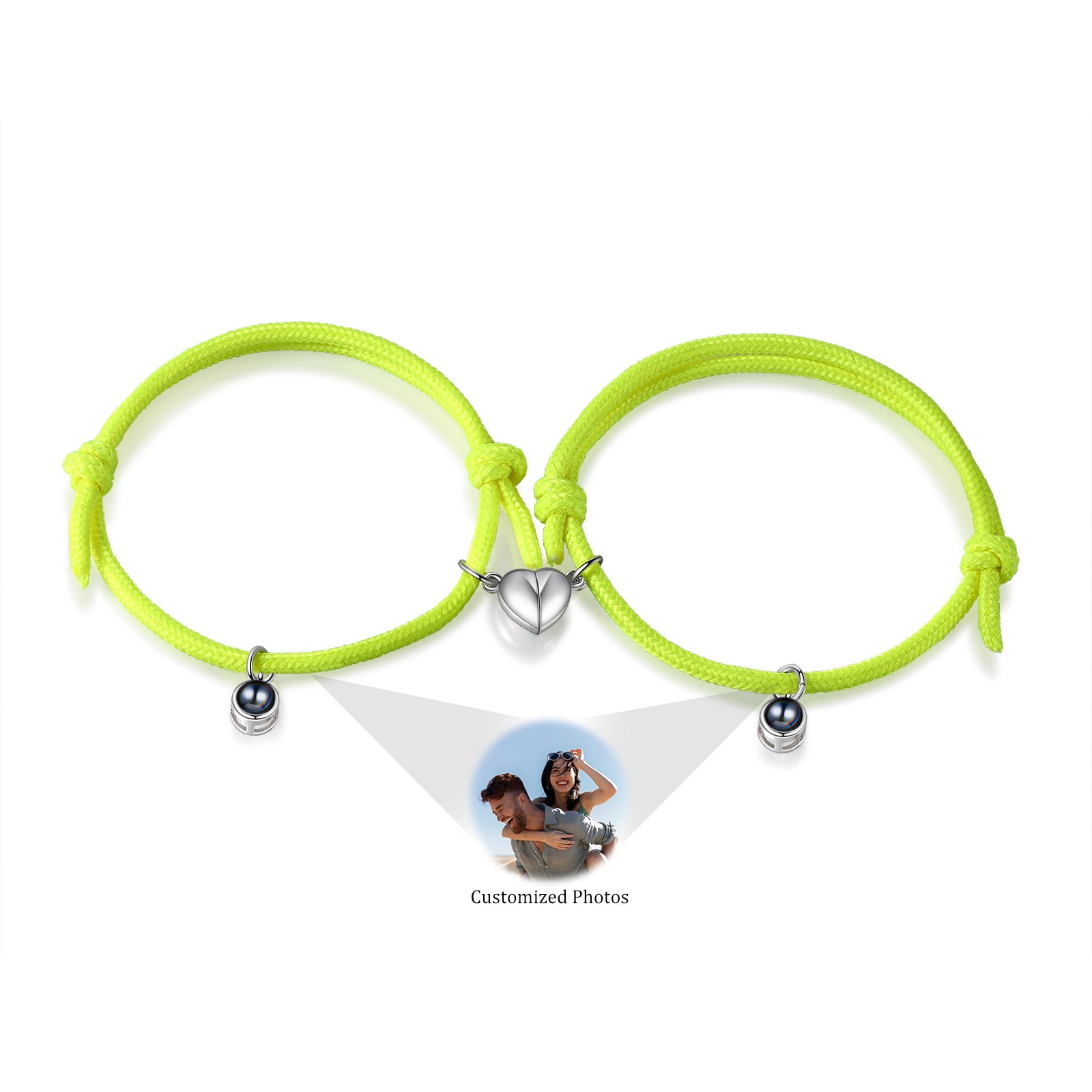 Custom Couple Luminous Projection Bracelet