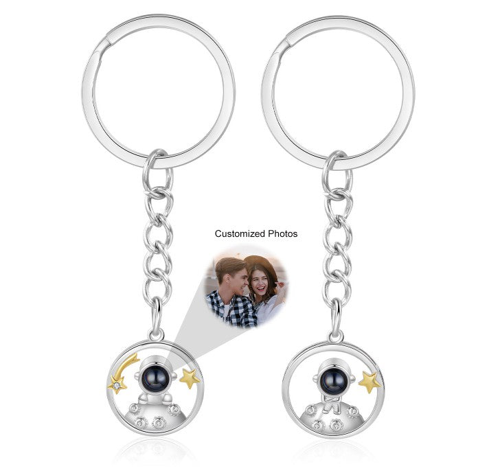 Custom Photo Couple Projection Keychains