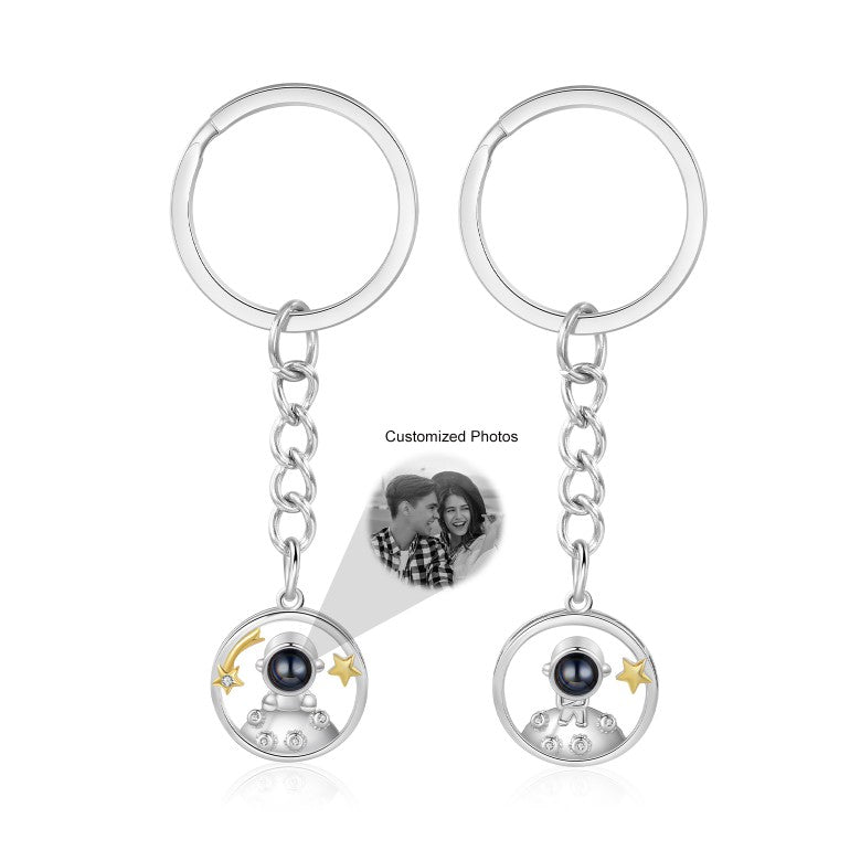 Custom Photo Couple Projection Keychains