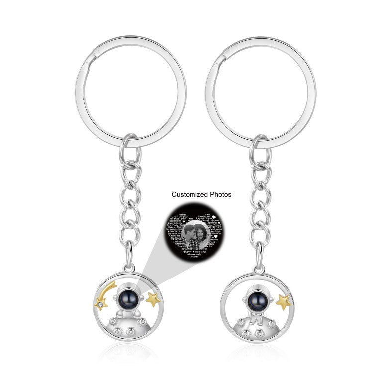 Custom Photo Couple Projection Keychains