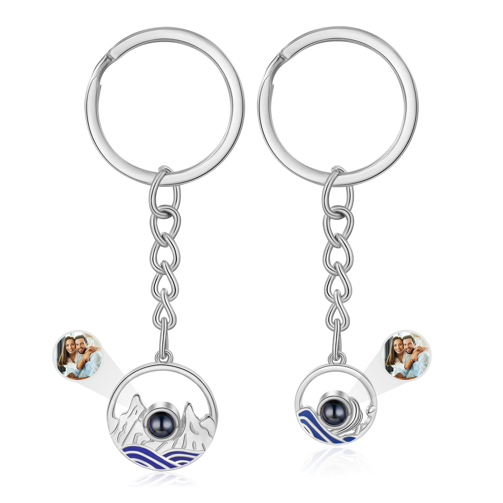 Custom Photo Couple Projection Keychains
