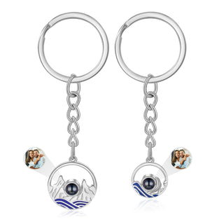 Custom Photo Couple Projection Keychains