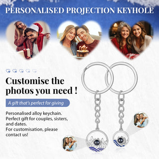 Custom Photo Couple Projection Keychains