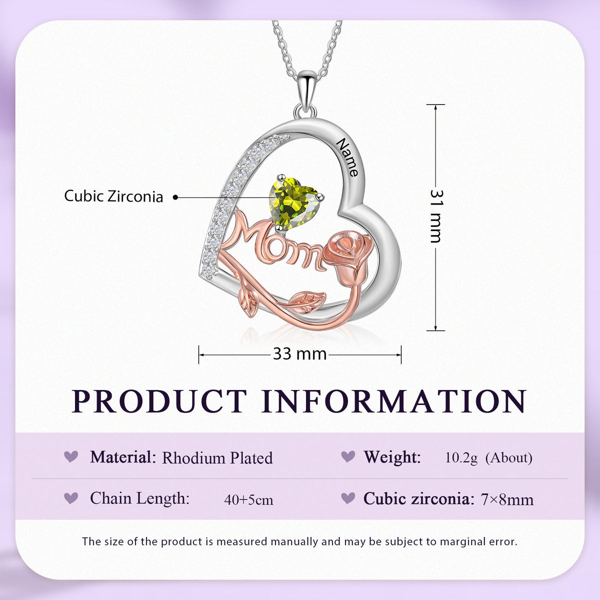 Birthstone Necklace