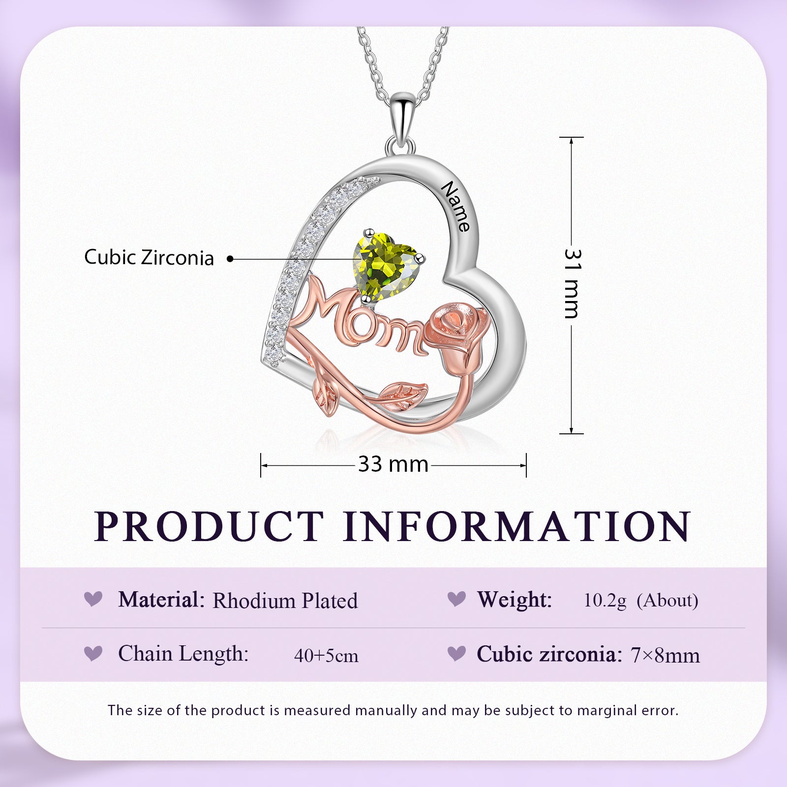 Birthstone Necklace
