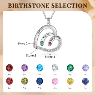 Custom Name Birthstone Necklace