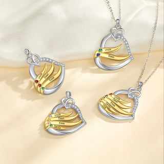 Custom Name Birthstone Necklace