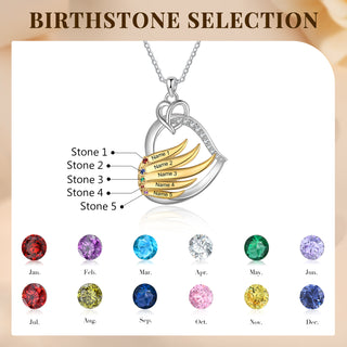 Custom Name Birthstone Necklace