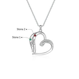 Custom Name Birthstone Necklace