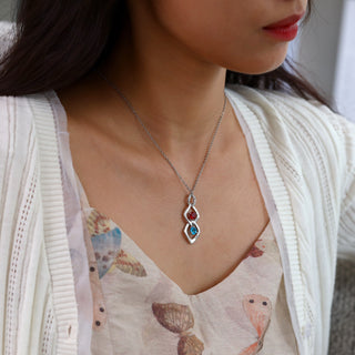 Custom Name Birthstone Necklace