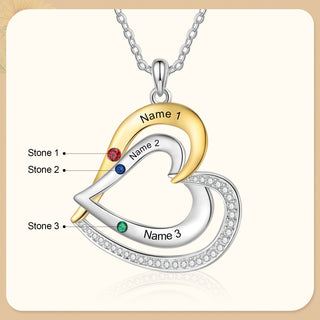 925 Sterling Silver Custom Birthstone Necklace