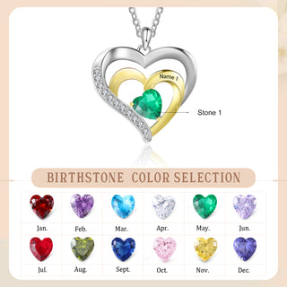 925 Sterling Silver Custom Birthstone Necklace