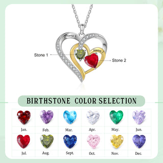 925 Sterling Silver Custom Birthstone Necklace