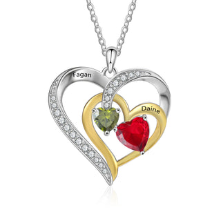 925 Sterling Silver Custom Birthstone Necklace