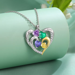 925 Sterling Silver Custom Birthstone Necklace