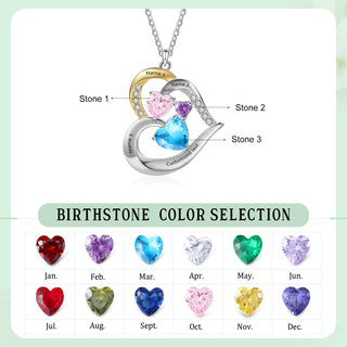 925 Sterling Silver Custom Birthstone Necklace