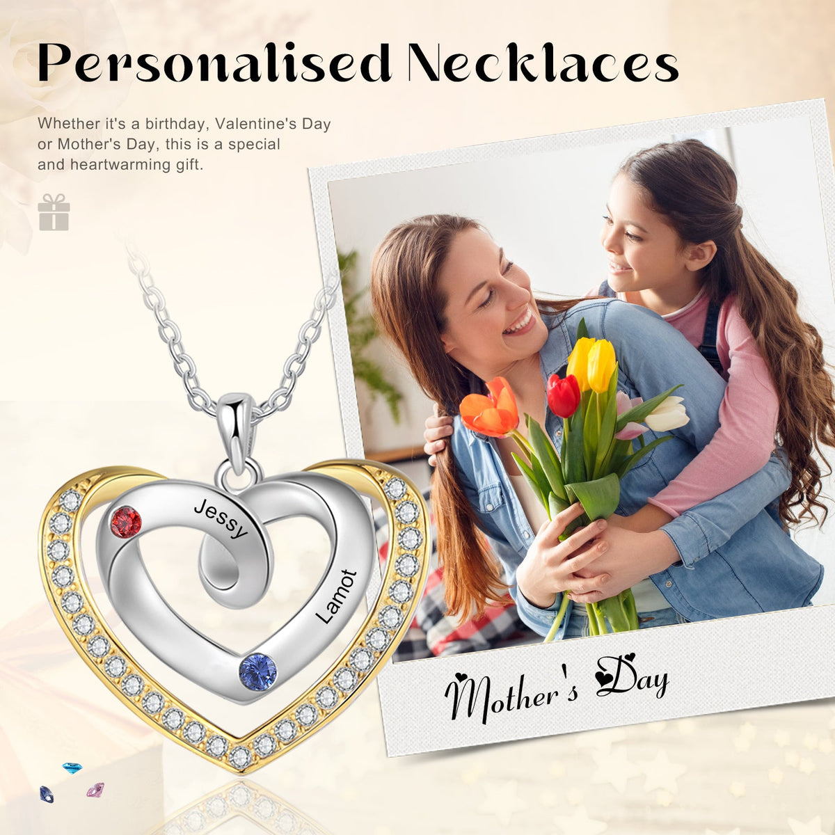 Custom Birthstone Necklace