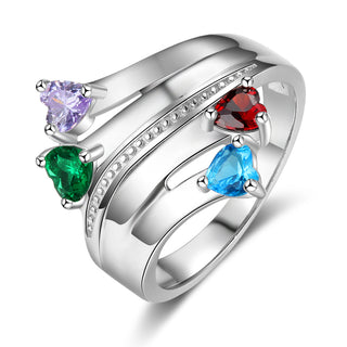 925 Sterling Silver Birthstone Ring