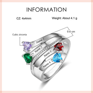 925 Sterling Silver Birthstone Ring