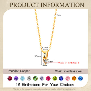 Mother's Day Birthstone Necklace