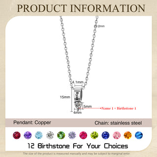 Mother's Day Birthstone Necklace