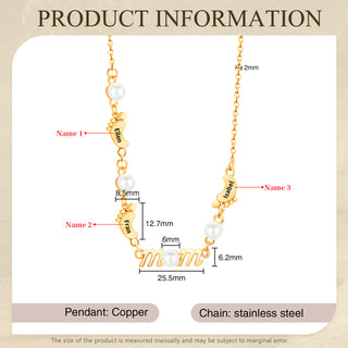 Mother's Day Foot Shape Necklace
