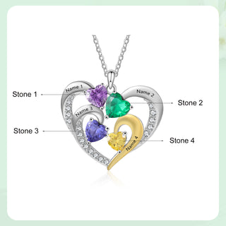 925 Sterling Silver Custom Birthstone Necklace