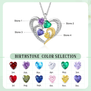 925 Sterling Silver Custom Birthstone Necklace