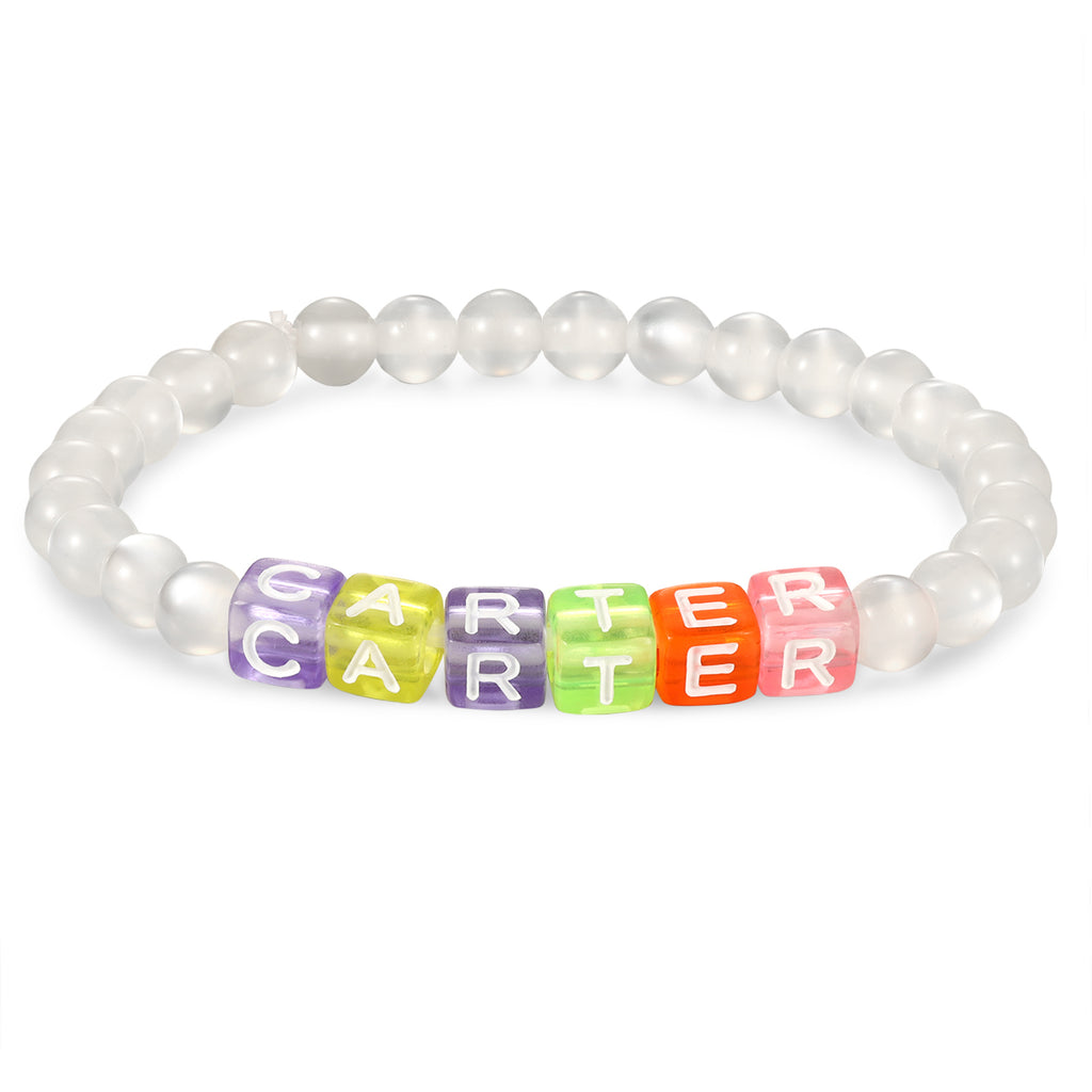 Custom Resin letter bracelet