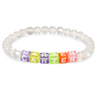 Custom Resin letter bracelet