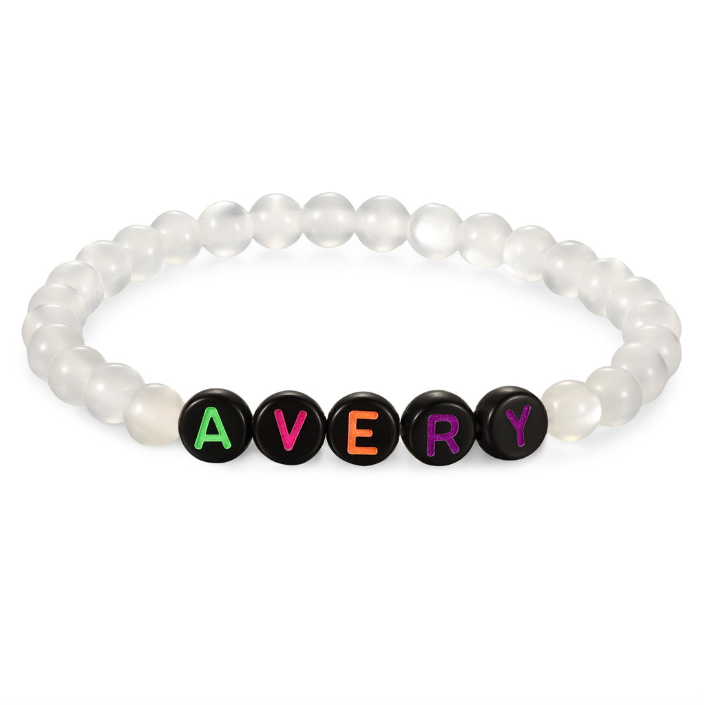 Custom Resin letter bracelet