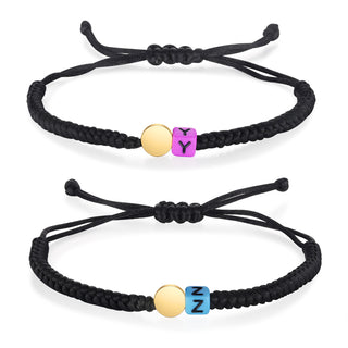 Custom letter Couple bracelet