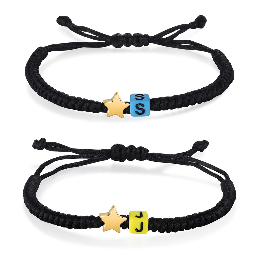 Custom letter Couple bracelet