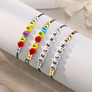 Custom letter Couple bracelet