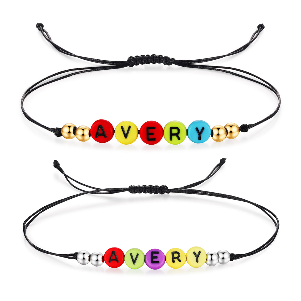 Custom letter Couple bracelet