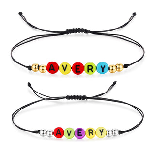Custom letter Couple bracelet