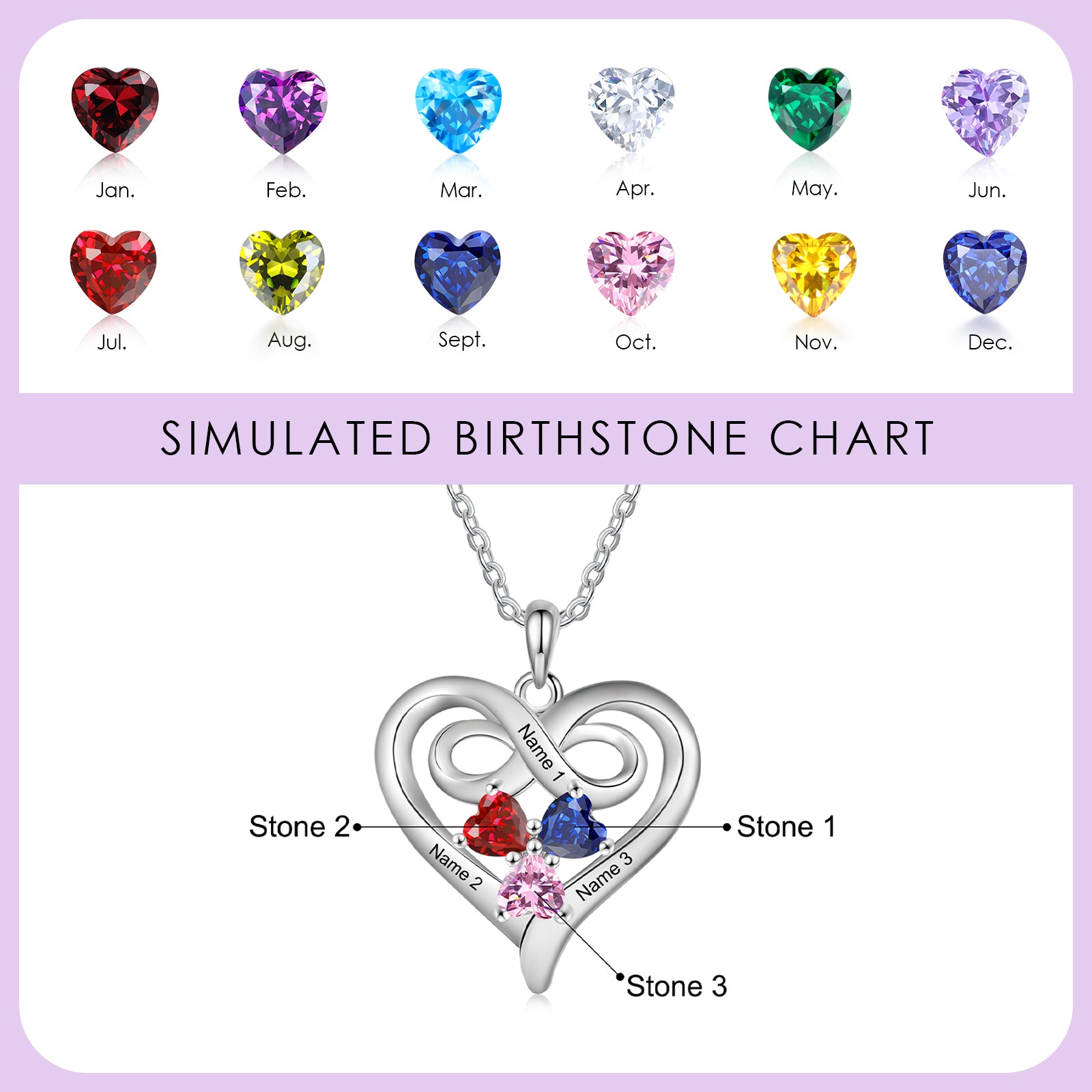 Custom Birthstone Necklace
