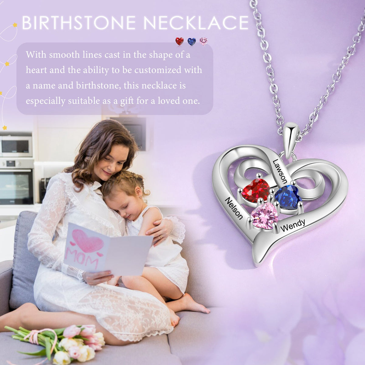 Custom Birthstone Necklace