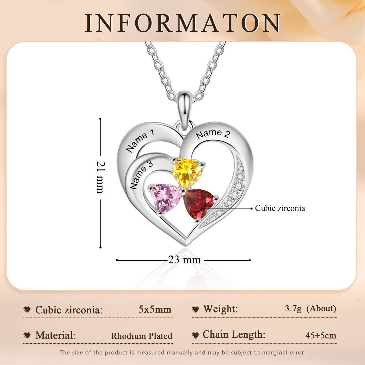 Custom Birthstone Necklace