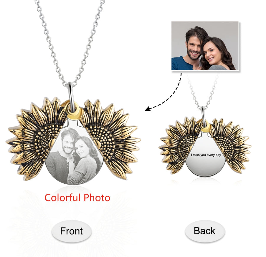 Custom Sunflower Necklace