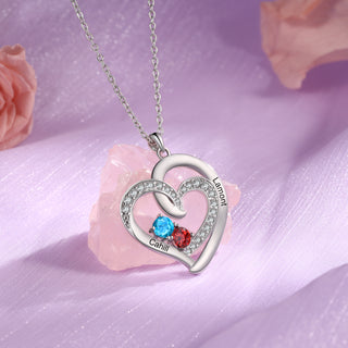925 Sterling Silver Custom Birthstone necklace